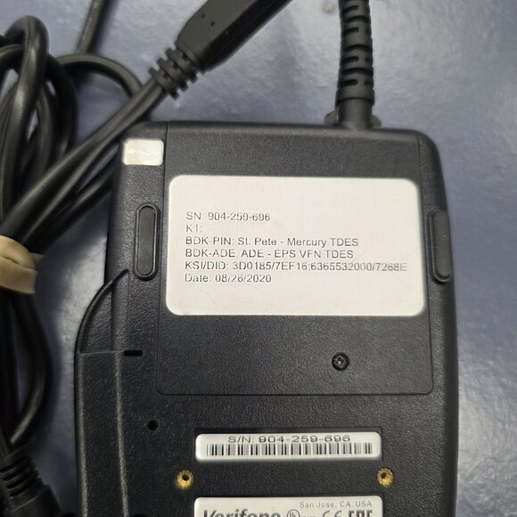 Verifone VX805 CTLS Credit Card Terminal Machine with Internet Cord Tested - Picture 5 of 5